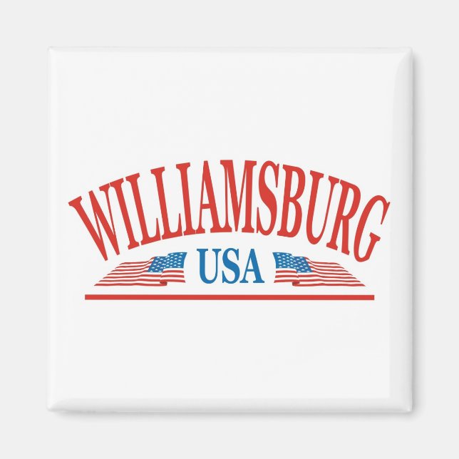 Williamsburg Virginia USA Magnet (Vorne)