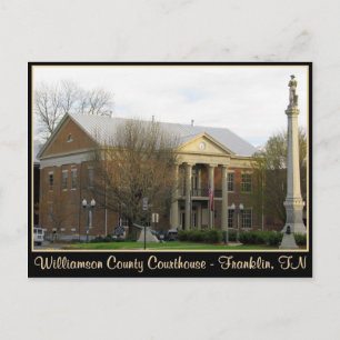 Williamson Landkreis Courthouse - Franklin, TN Postkarte