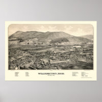 Williamstown, MA Panoramic Map - 1889