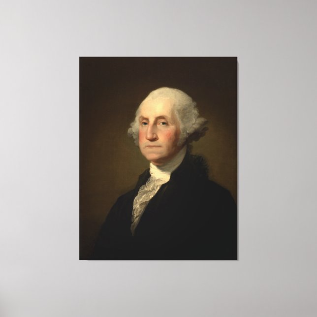 Williamstown Portrait von George Washington Leinwanddruck (Vorderseite)