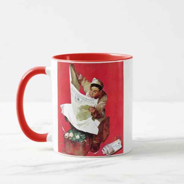 Willie Gillis auf K.P. Tasse (Links)