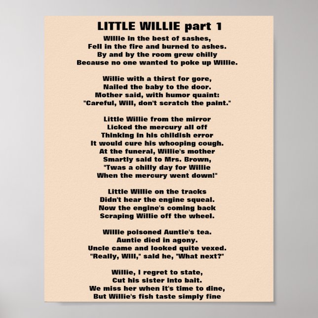 WILLIEN POEM Teil 1 Poster (Vorne)