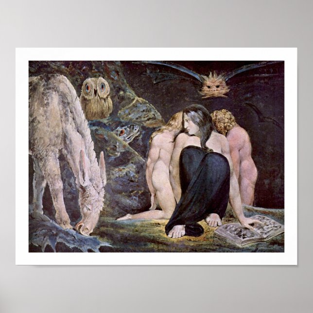 Willim Blake - Hecate; Nacht von Enitharmon's Joy Poster (Vorne)