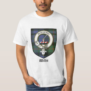 Willis Clan-Wappen-AbzeichenTartan T-Shirt