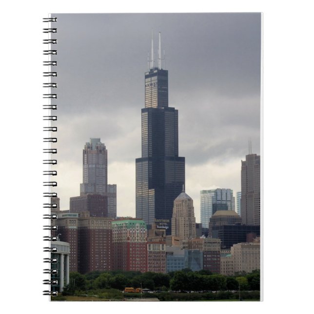 Willis Tower - Chicago - Windy City - Notebook Notizblock (Vorderseite)