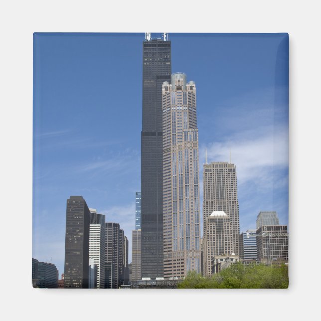 Willis Tower (ehemals der Sears Tower) Magnet (Vorne)