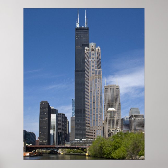 Willis Tower (ehemals der Sears Tower) Poster (Vorne)