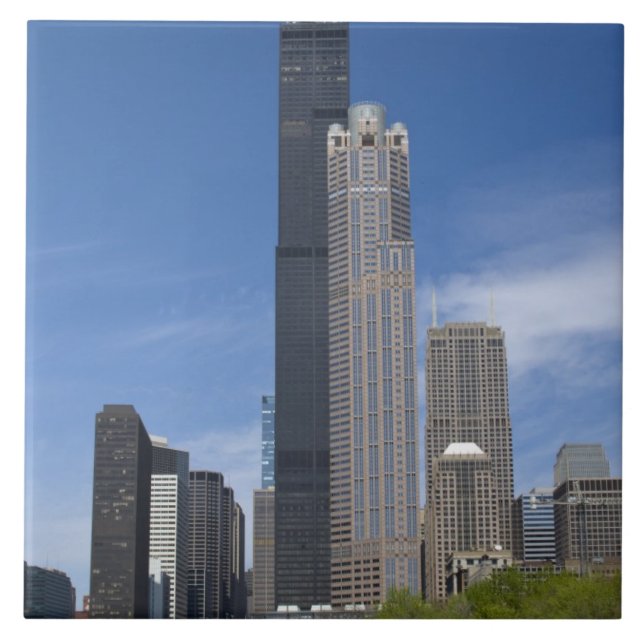 Willis Tower (früher der Sears Tower) Fliese (Vorderseite)