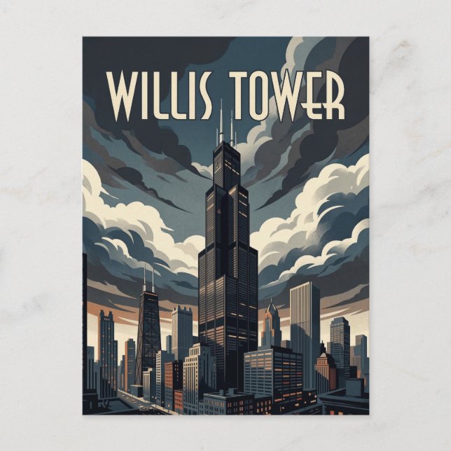Willis Tower Postkarte (Vorderseite)