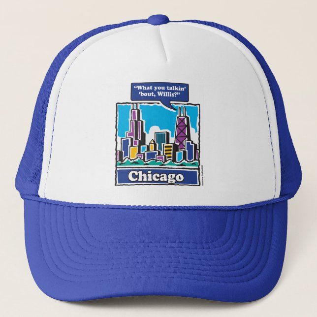 Willis Tower/Sears Tower Truckerkappe (Vorderseite)