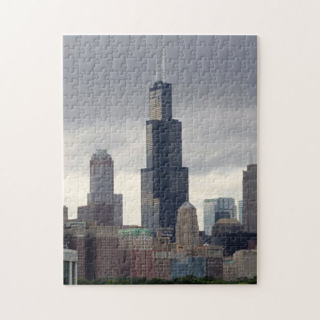 Willis Turm - Puzzlespiel Chicagos, Illinois Puzzle (Vertikal)