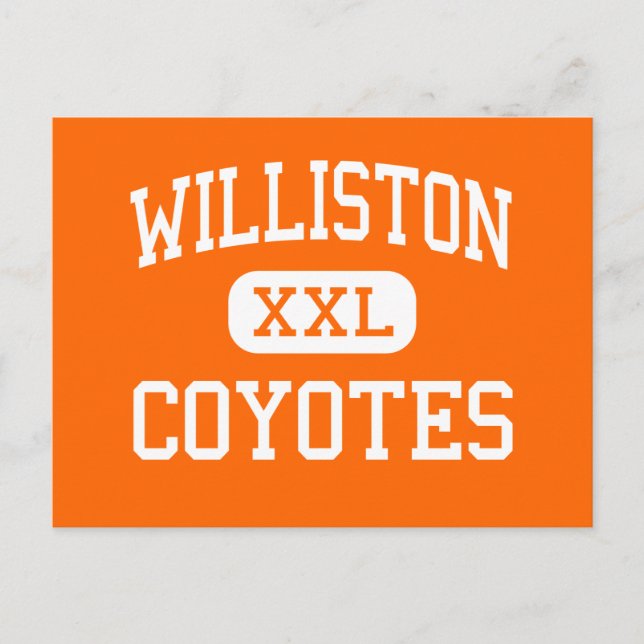 Williston - Coyotes - Hoch - Williston Postkarte (Vorderseite)