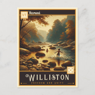 Williston, Vermont   Vintage Postkarte