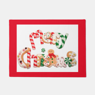 Willkommen 18" x 24" Door Mat/Weihnachten Fußmatte