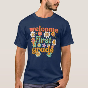 WILLKOMMEN 1. STUFE IN DIE SCHULE ERSTE SCHULE T-Shirt