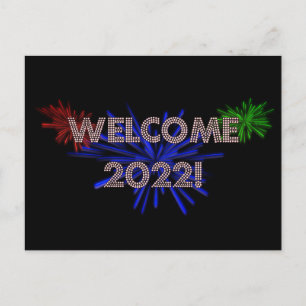 Willkommen 2022! Postkarte! Postkarte