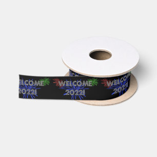 Willkommen 2022! Satinband