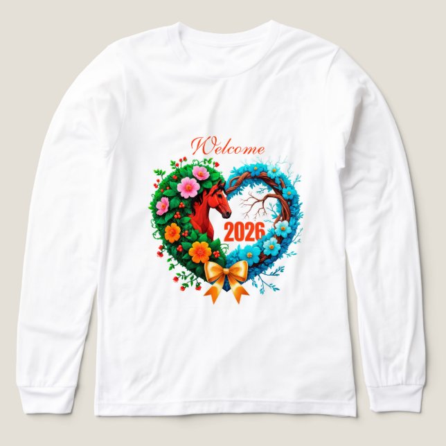 Willkommen 2026 Tri-Blend shirt (Design Vorderseite)
