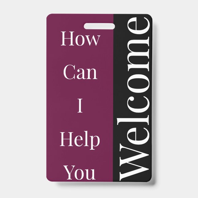 Willkommen Abzeichen Ausweis (Vorderseite)