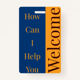 Willkommen Abzeichen Ausweis