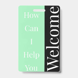 Willkommen Abzeichen Ausweis