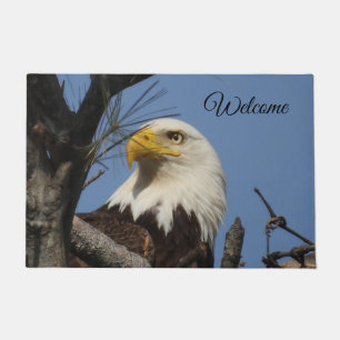 Willkommen Adler im Nest Fußmatte