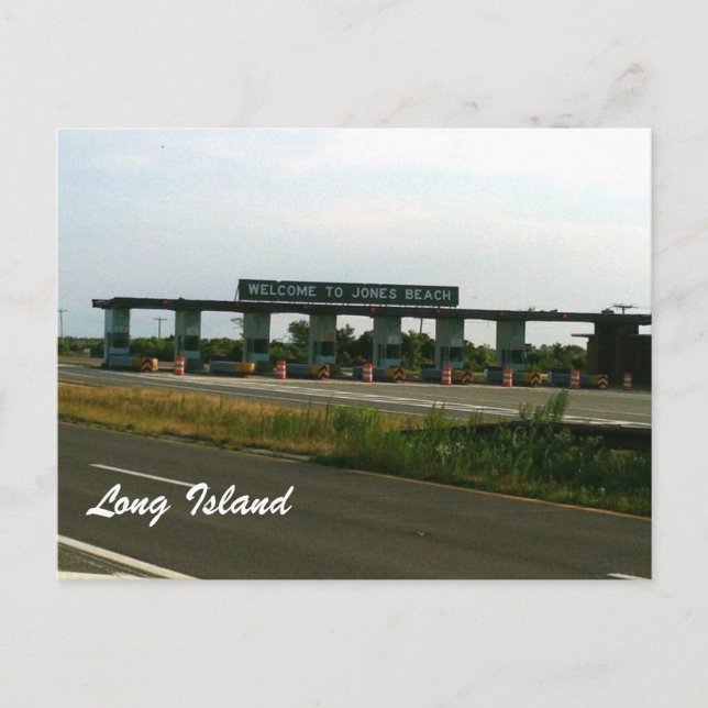 Willkommen am Jones Beach Postkarte (Vorderseite)
