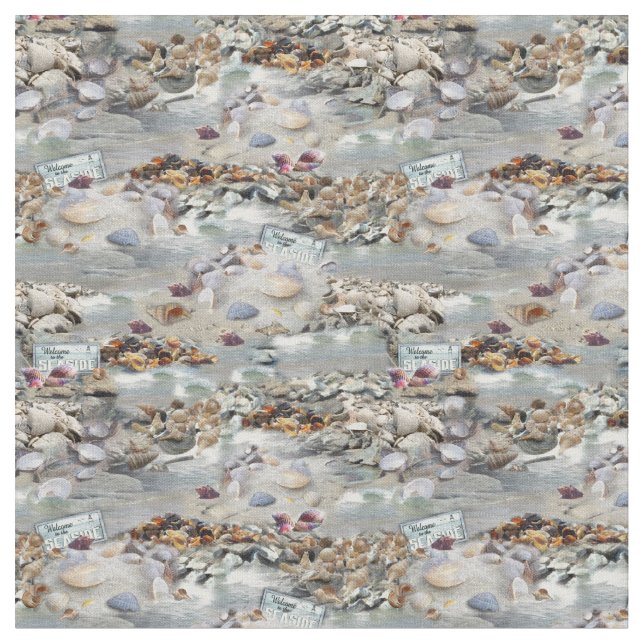 Willkommen am Meer Stoff (Nahaufnahme)