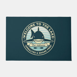 Willkommen am See Unsalted & Shark Free Doormat Fußmatte