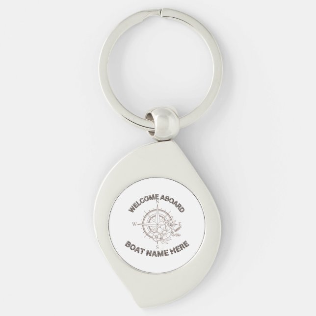 Willkommen an Bord der Cushions Schlüsselanhänger (Vorderseite)