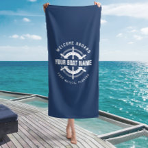 Willkommen an Bord der Nautical Boote Name Navy Bl