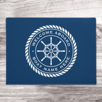 Willkommen an Bord des Bootsnamens Seil nautisches