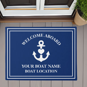 Willkommen an Bord des Schiffes Nautical Heart Anc Fußmatte