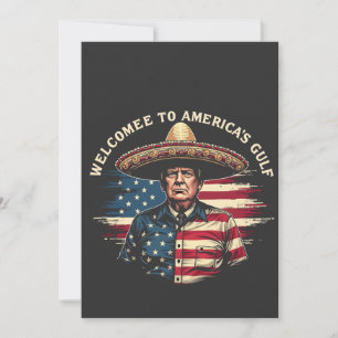 Willkommen an der amerikanischen Ostküste am Golf  Dankeskarte