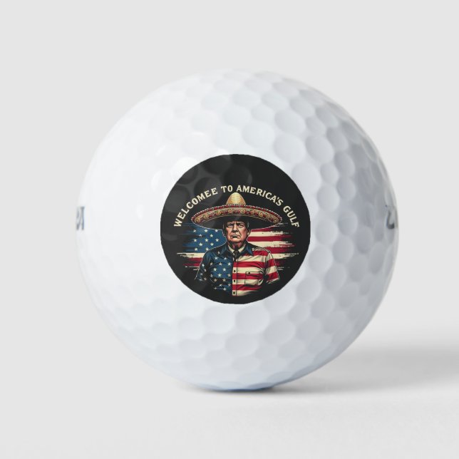 Willkommen an der amerikanischen Ostküste am Golf  Golfball (Vorderseite)