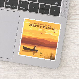 Willkommen an meinem glücklichen Ort Aufkleber