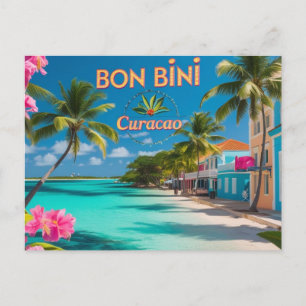 Willkommen auf Curacao Postkarte