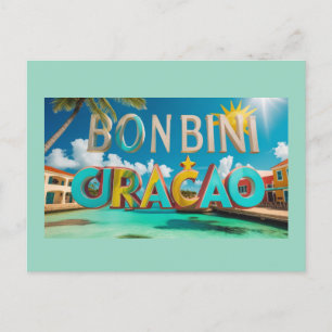 Willkommen auf Curacao Postkarte