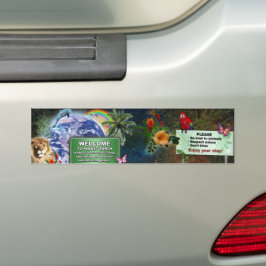 Willkommen auf dem Planeten Erde Autoaufkleber