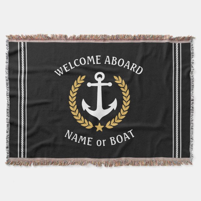 Willkommen auf dem Schiff Name Anchor Gold Laurel  Decke (Vorderseite)