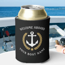 Willkommen auf dem Schiff Name Anchor Gold Laurel
