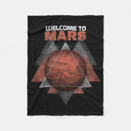 Willkommen auf dem Weltraum-Planeten der Mars Fleecedecke