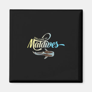 Willkommen auf den Malediven Walhai Urlaub Andenke Magnet