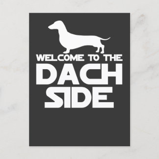 Willkommen auf der Dachshund-Seite Postkarte