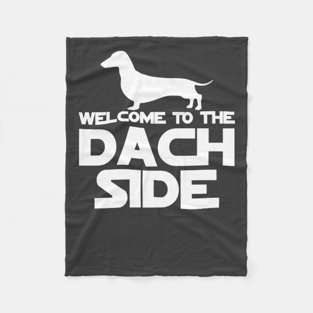 Willkommen auf der Dackel Fleecedecke (Vorderseite)