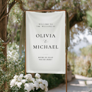 Willkommen auf der Hochzeit Vinyl Signage Banner