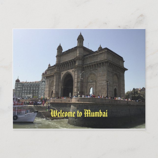 Willkommen auf der Postkarte von Mumbai (Vorderseite)