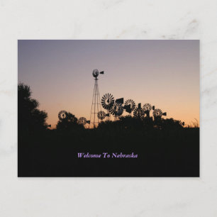 Willkommen auf der Postkarte von Nebraska