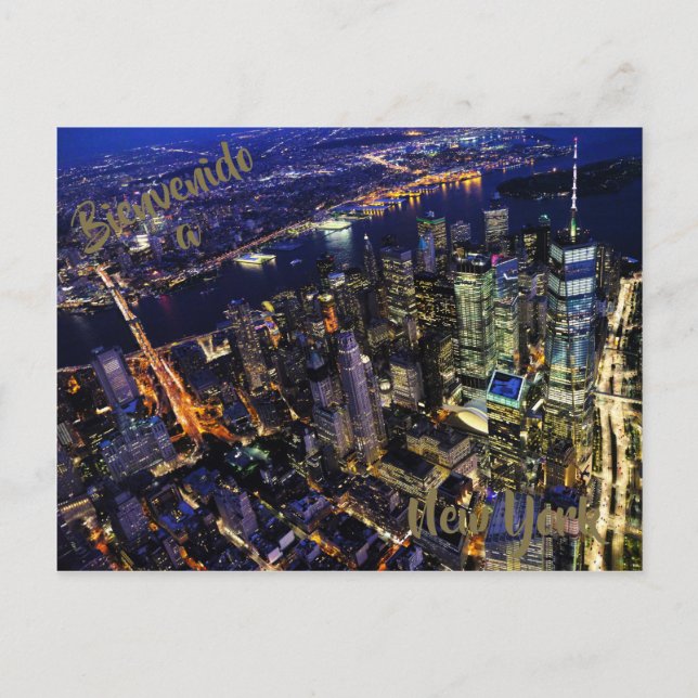 Willkommen auf der Postkarte von New York (Vorderseite)