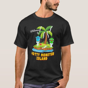 Willkommen auf der Potty Monster Island T-Shirt